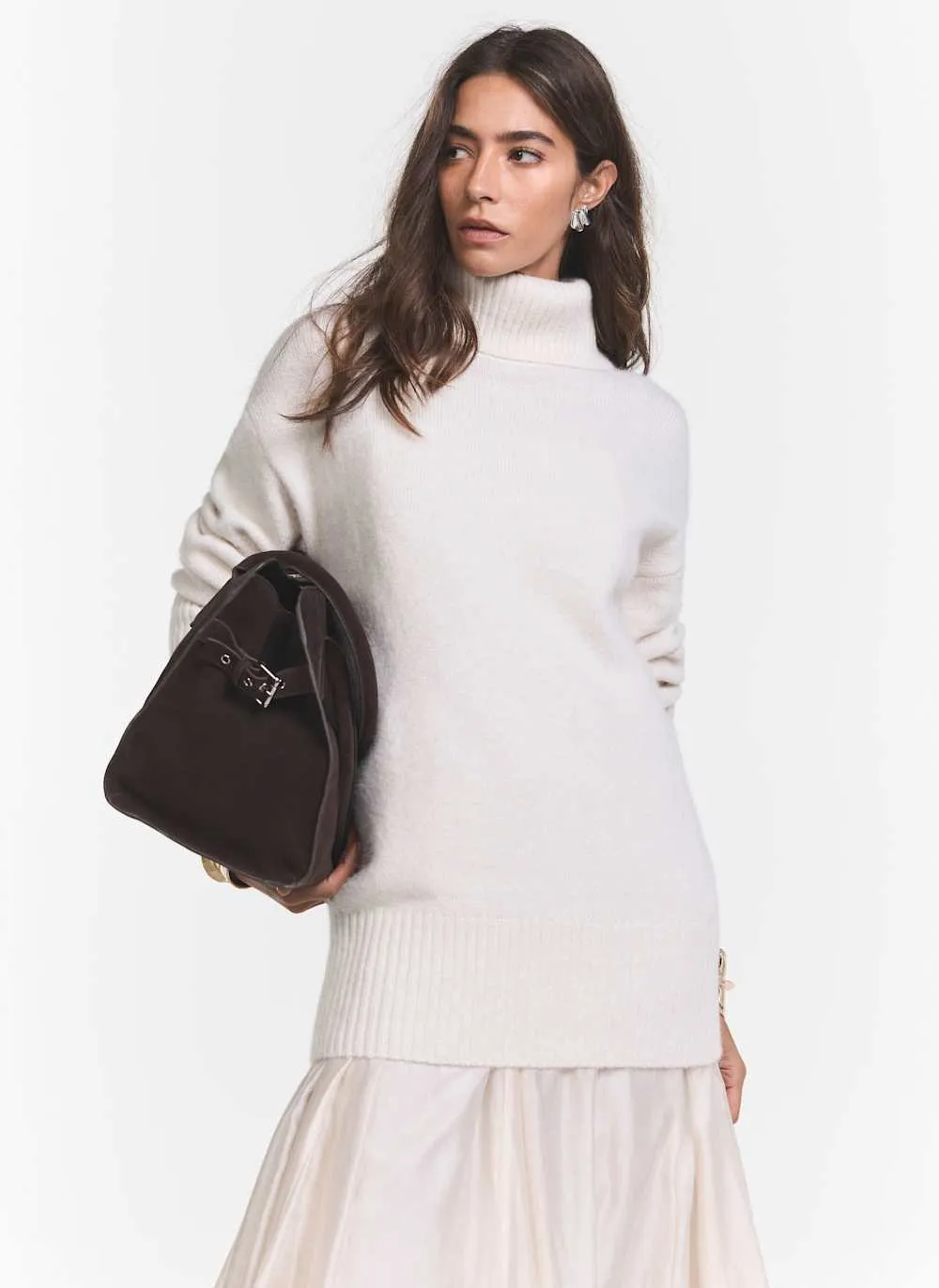 Cream Layered Jumper Maxi Dress sold by Mint Velvet product image thumbnail 4