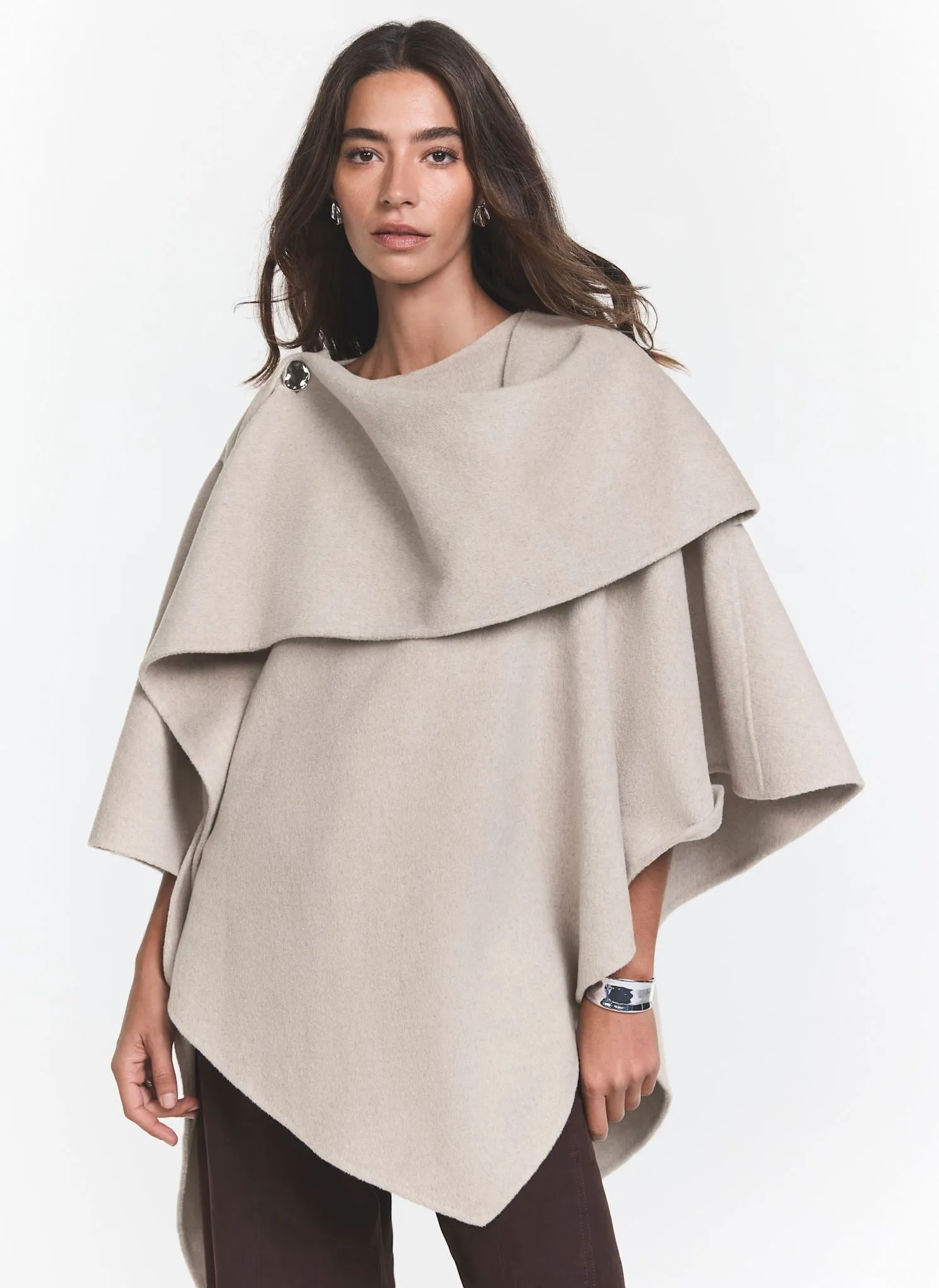 Neutral Hand Finished Knit Cape sold by Mint Velvet product image thumbnail 4