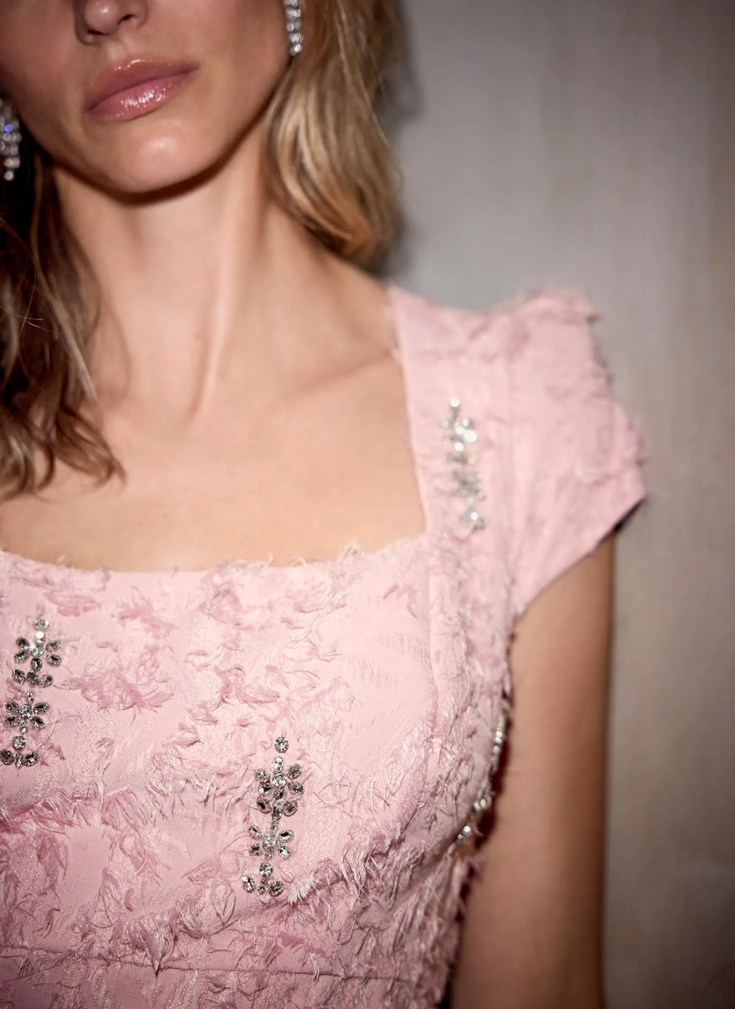 Pink Embellished Midi Dress sold by Mint Velvet product image thumbnail 4