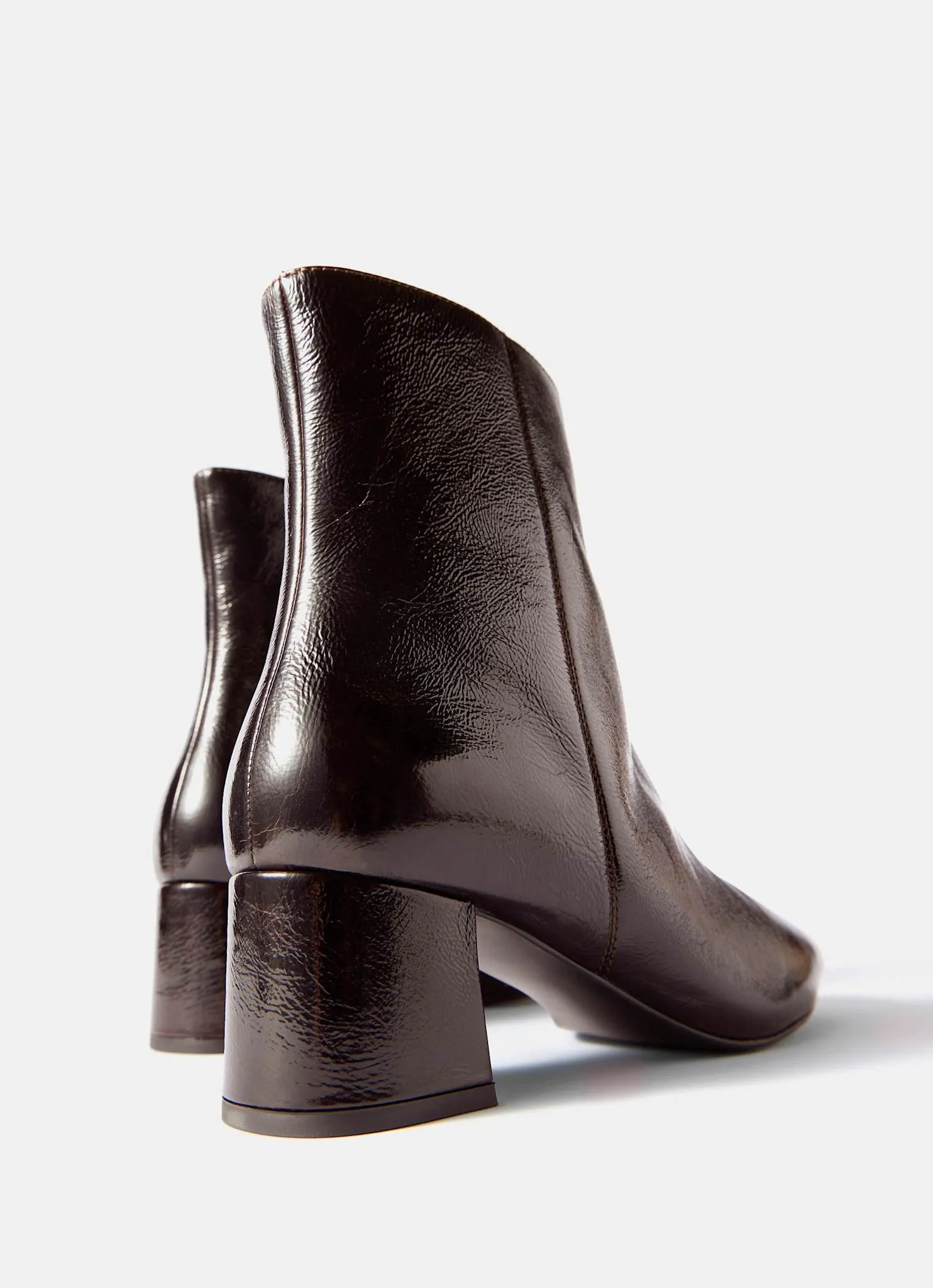 Flo Burgundy Leather Ankle Boots sold by Mint Velvet product image thumbnail 2