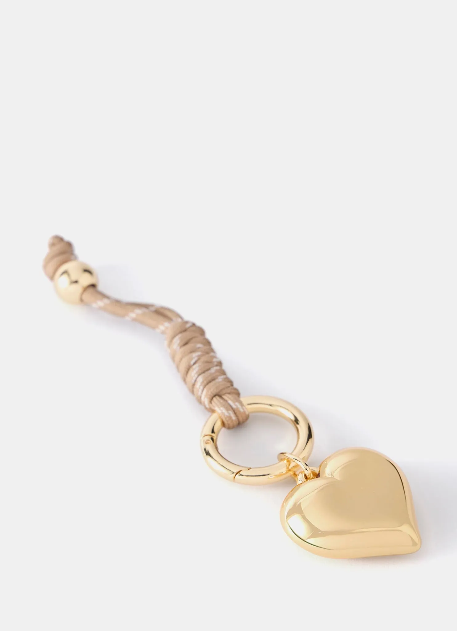 Neutral Cord Heart Bag Charm sold by Mint Velvet product image thumbnail 2