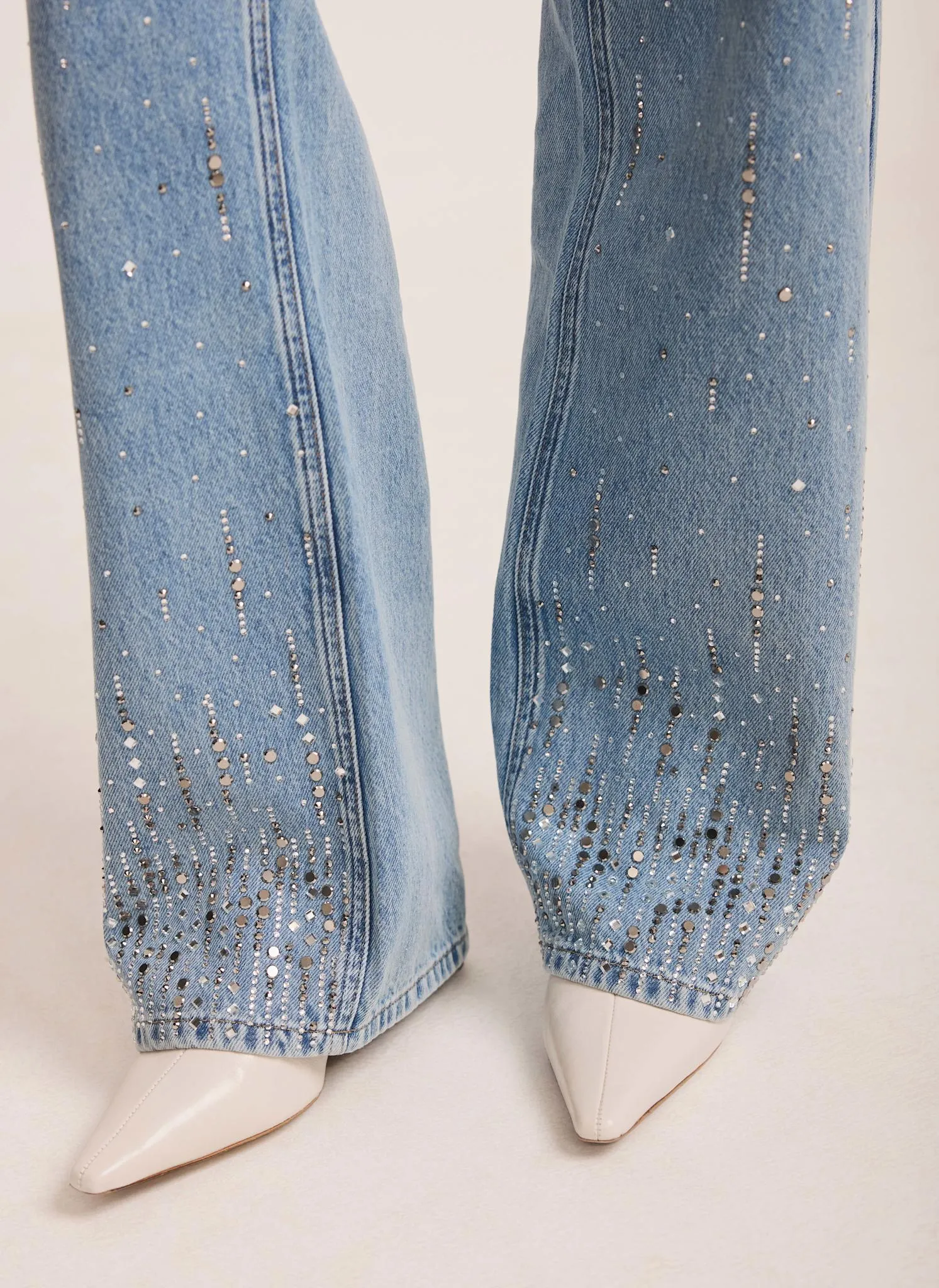 Indigo Embellished Wide Jeans sold by Mint Velvet product image thumbnail 3