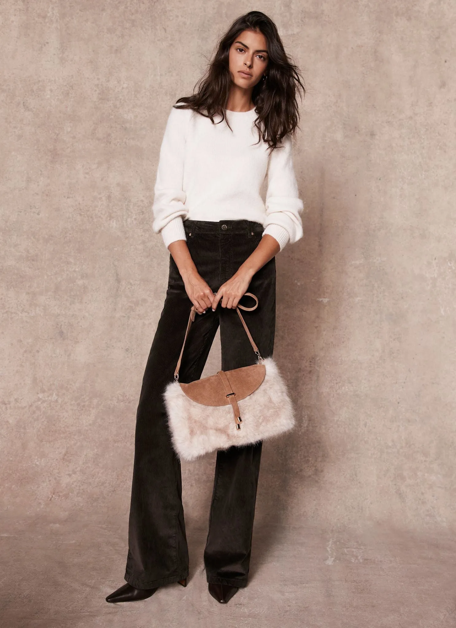 Brown Corduroy Flared Trousers sold by Mint Velvet product image thumbnail 2