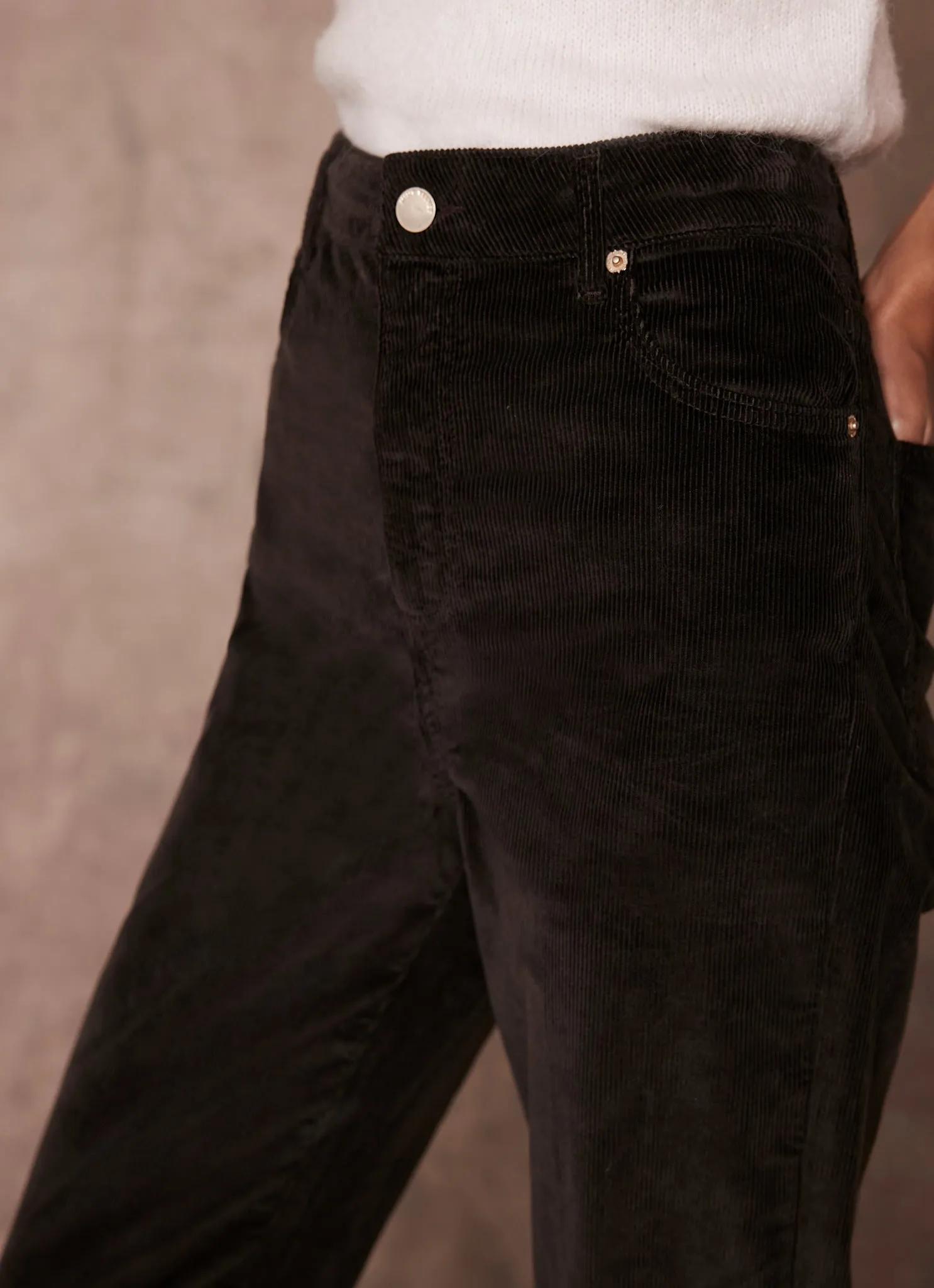 Brown Corduroy Flared Trousers sold by Mint Velvet product image thumbnail 4