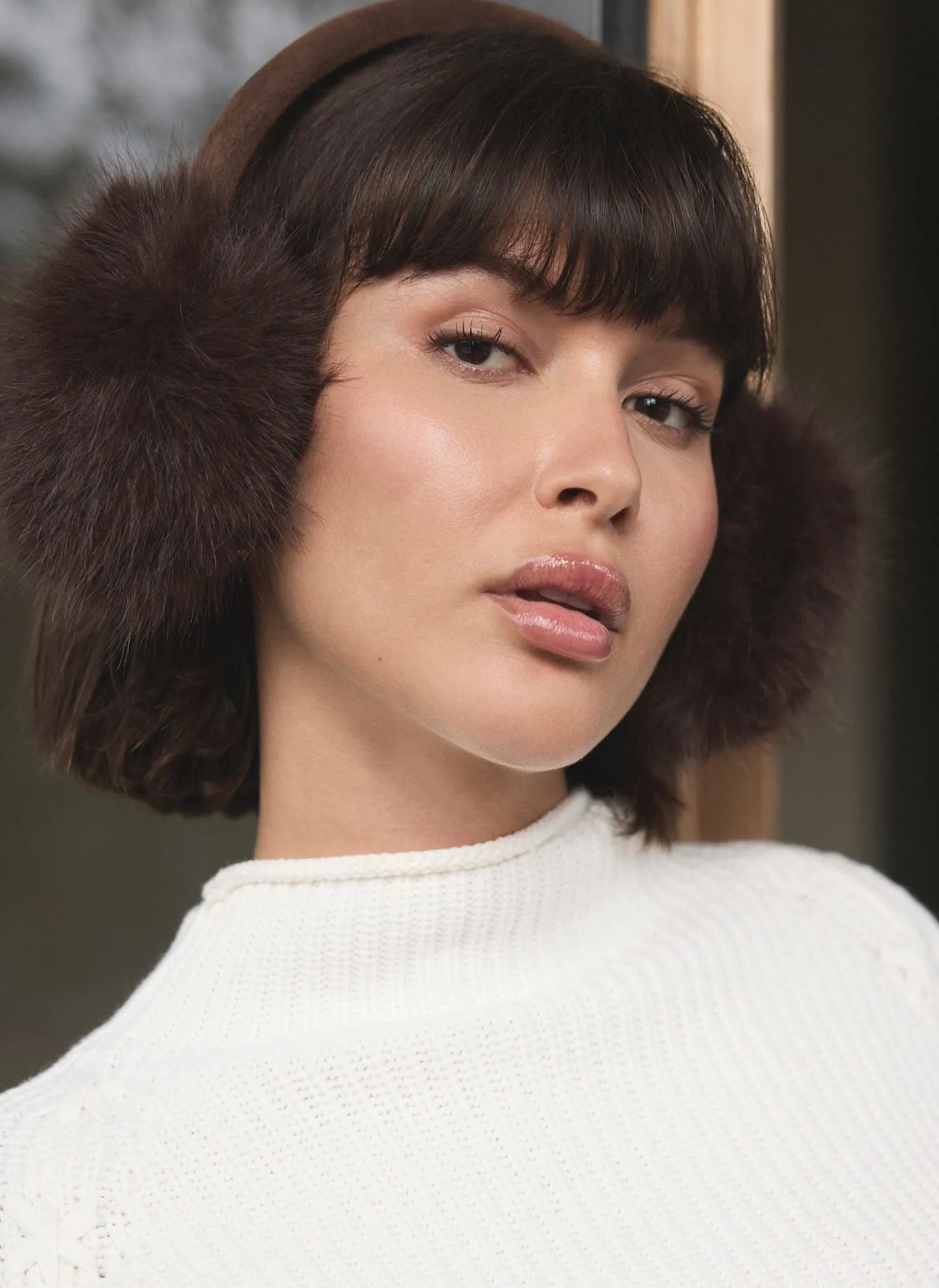 Brown Faux Fur Earmuffs sold by Mint Velvet product image thumbnail 3