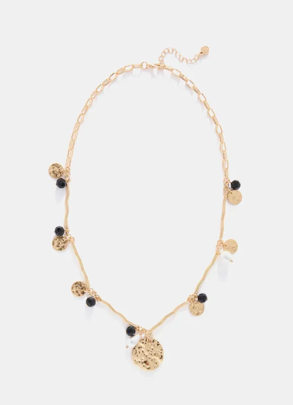 Gold Tone Coin Pendant Necklace sold by Mint Velvet