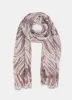 Brown Zebra Print Lightweight Scarf sold by Mint Velvet