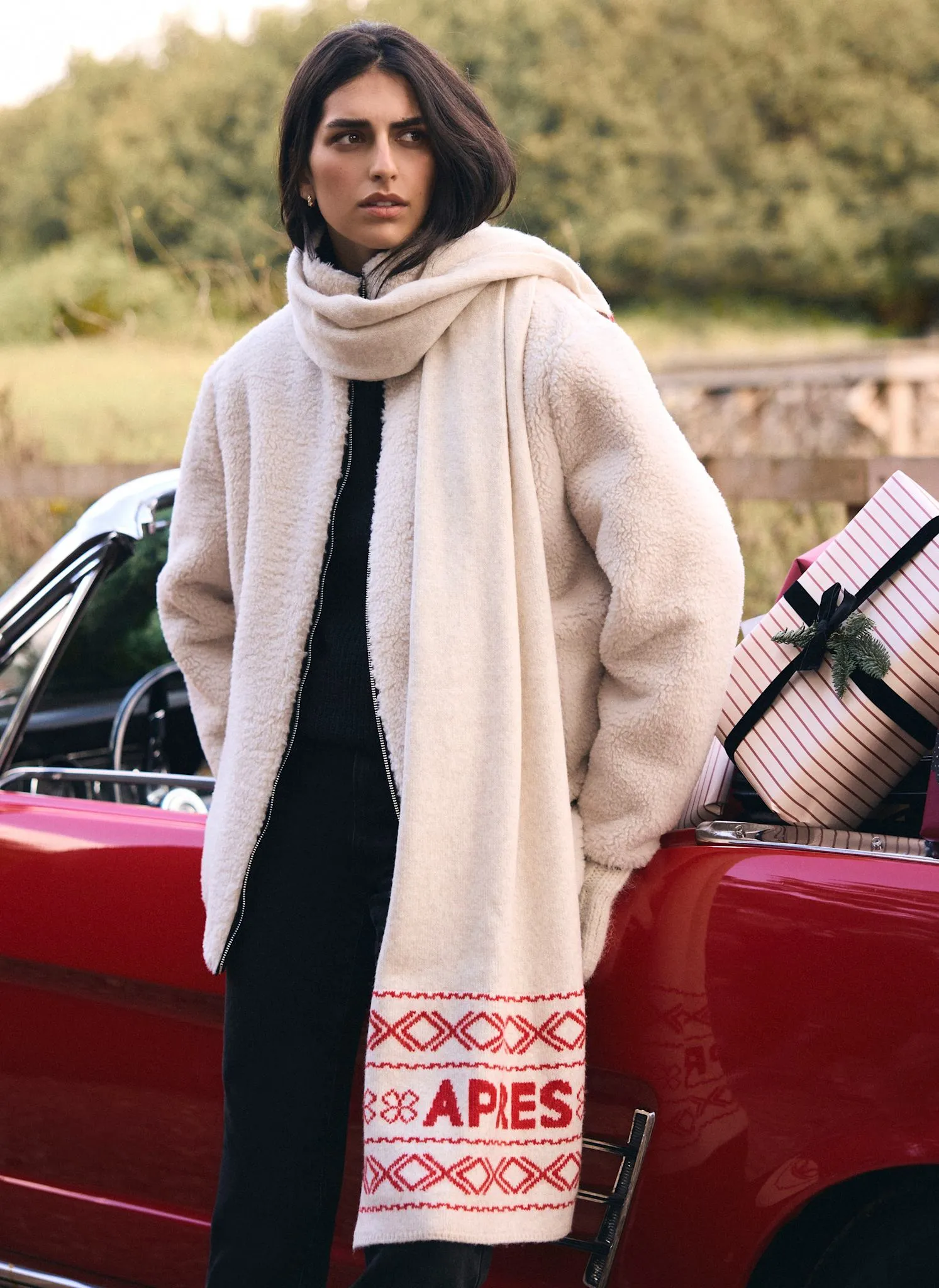 Neutral Borg Zip Jacket sold by Mint Velvet product image thumbnail 5