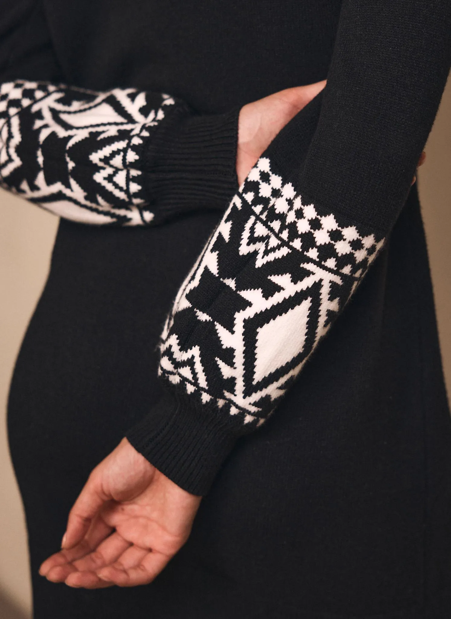 Black Graphic Sleeve Mini Dress sold by Mint Velvet product image thumbnail 5