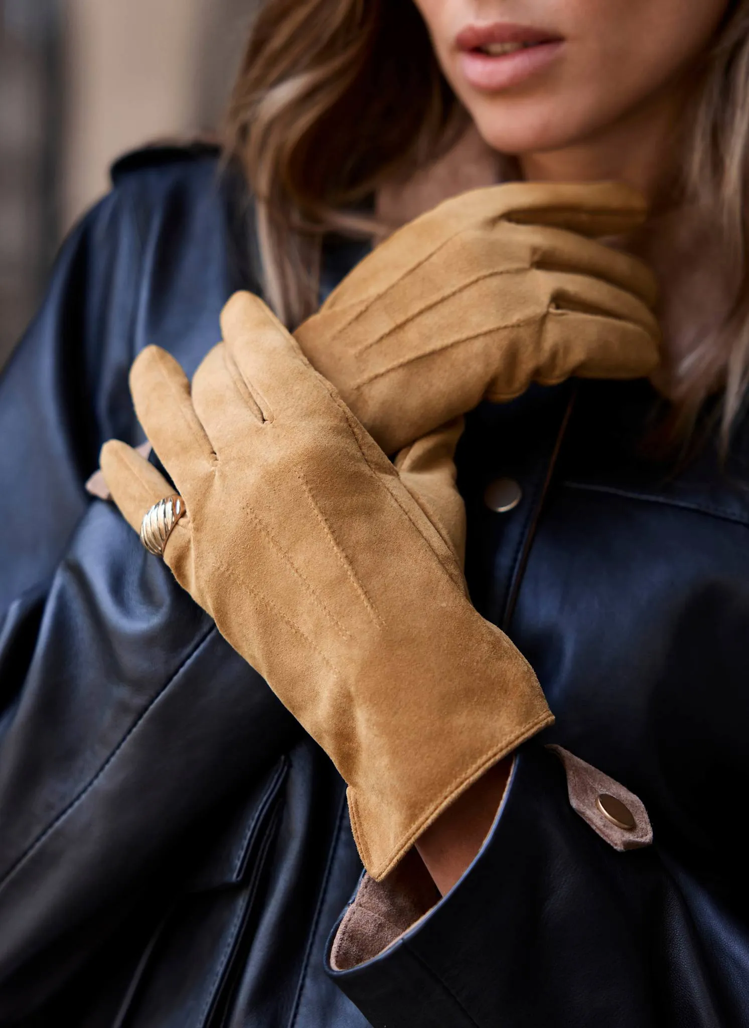 Tan Suede Gloves sold by Mint Velvet