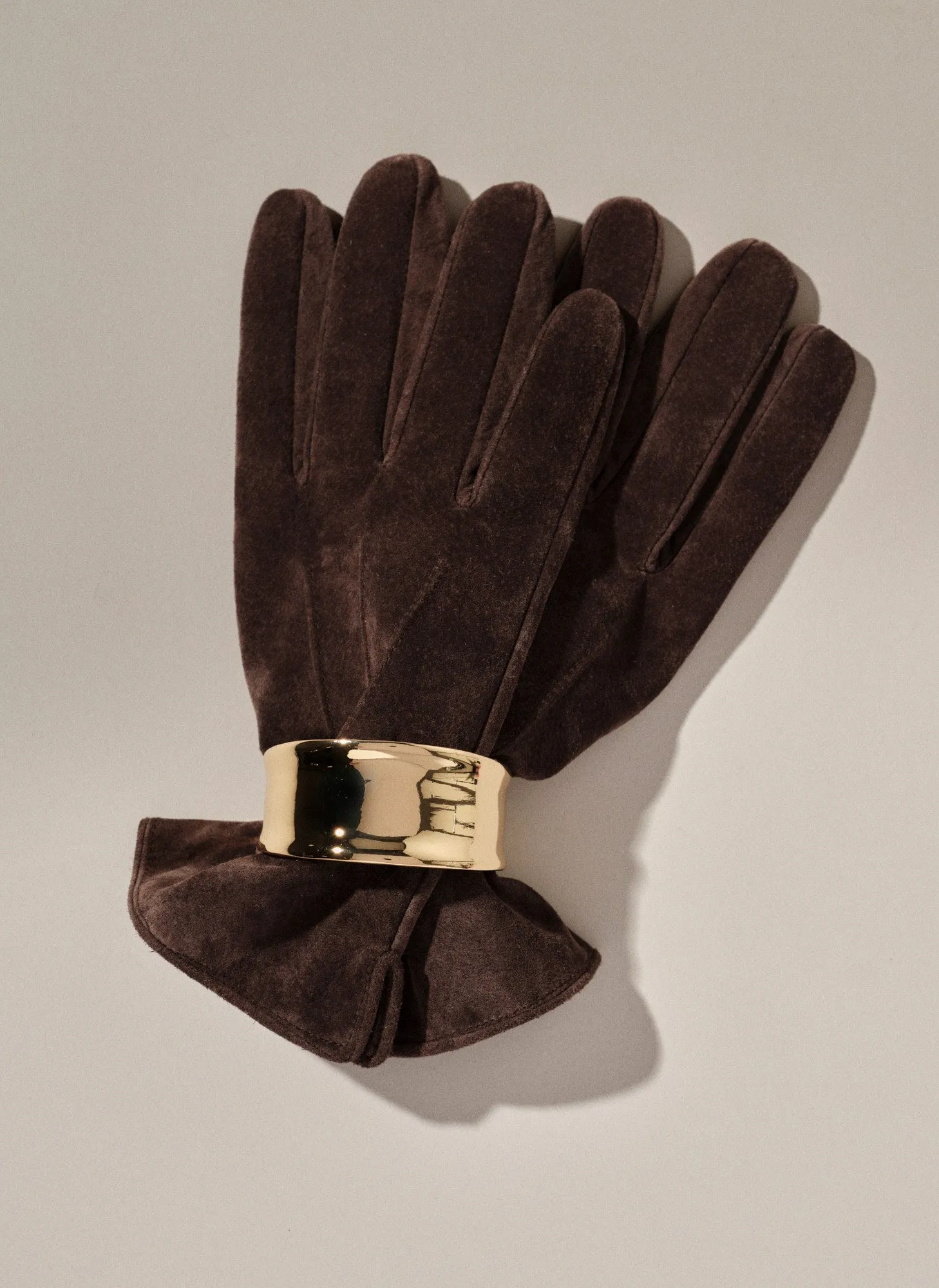 Brown Suede Gloves sold by Mint Velvet product image thumbnail 3