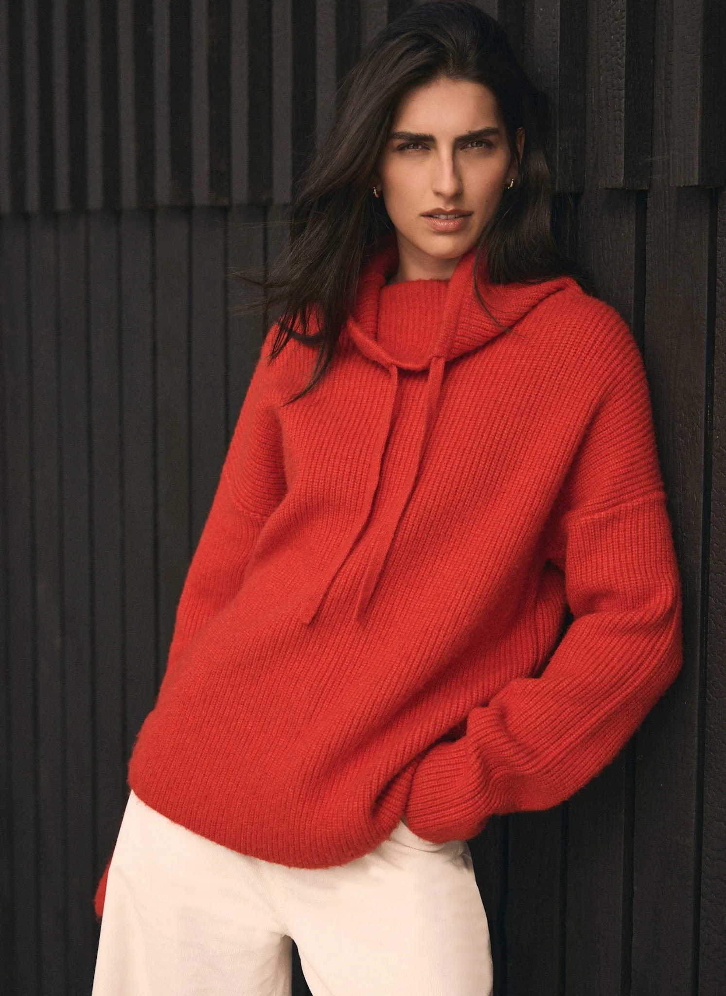 Red Hood Knit Jumper sold by Mint Velvet
