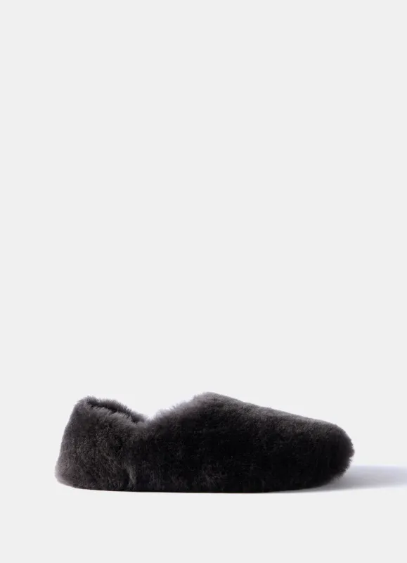 Brown Sheepskin Slippers sold by Mint Velvet