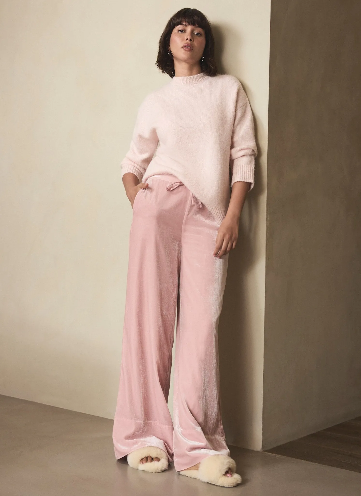 Pink Velvet Wide Trousers sold by Mint Velvet product image thumbnail 2