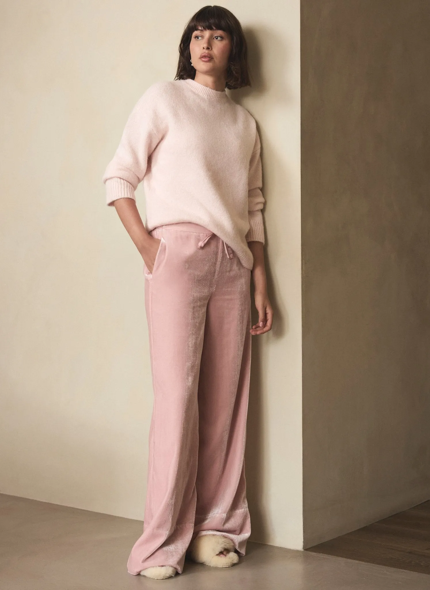 Pink Velvet Wide Trousers sold by Mint Velvet product image thumbnail 4