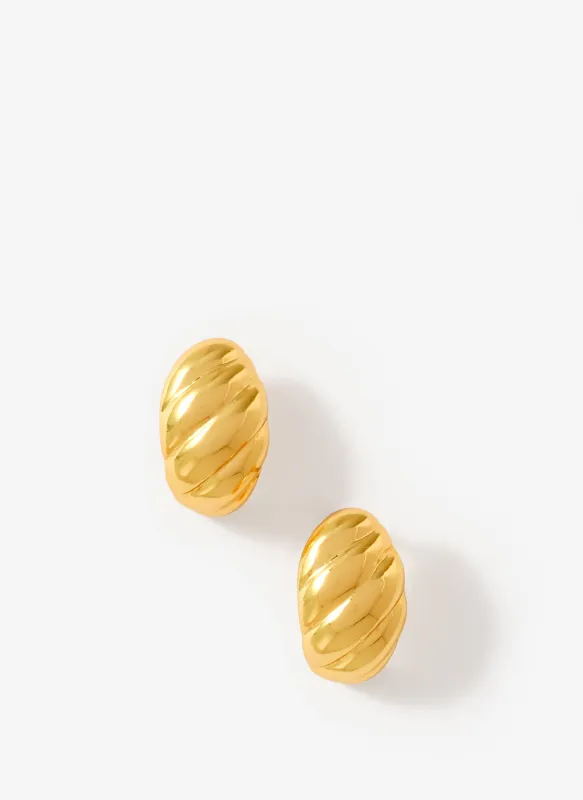 Gold Plated Twist Earrings sold by Mint Velvet