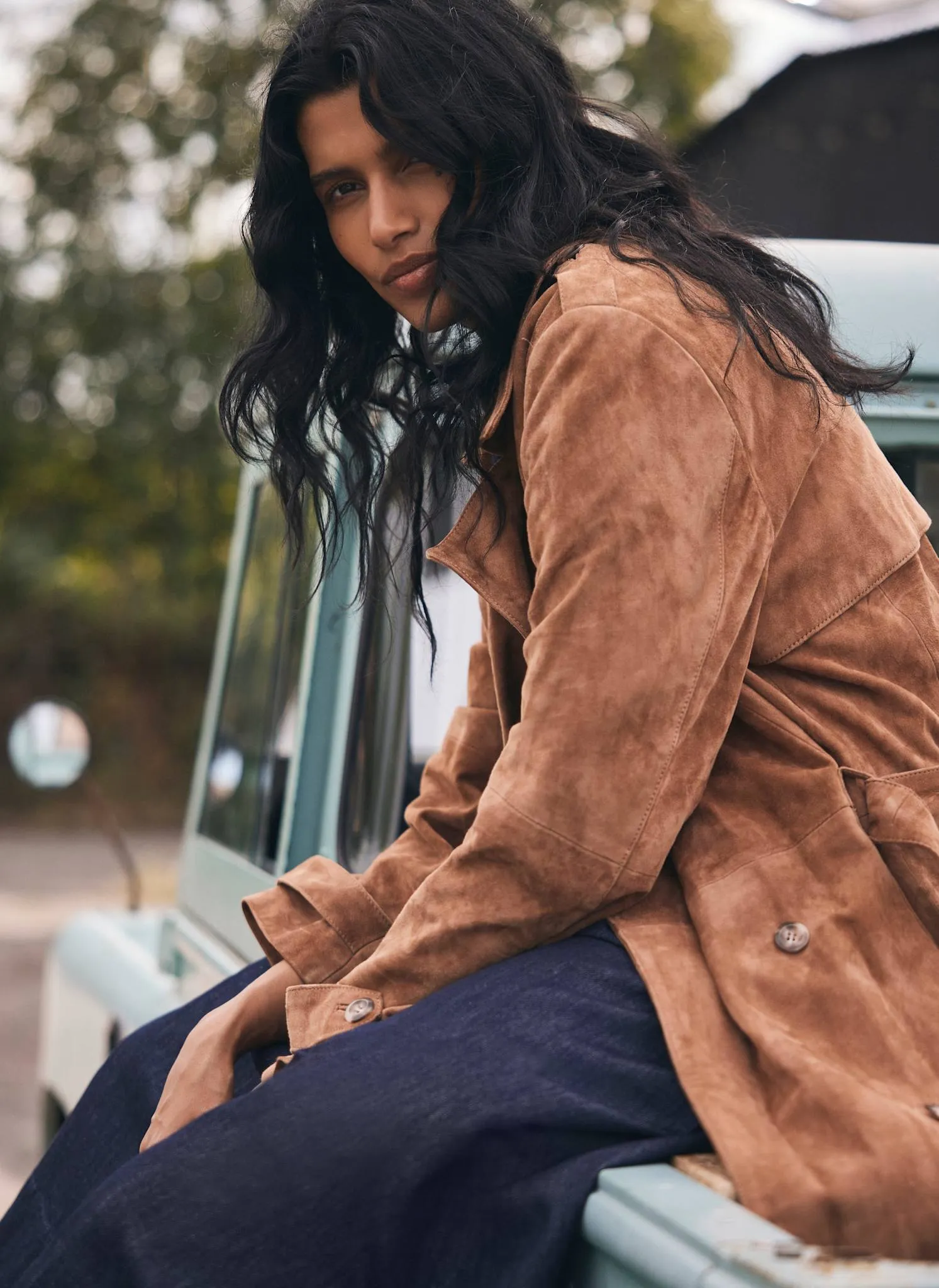 Tan Suede Trench Coat sold by Mint Velvet product image thumbnail 5