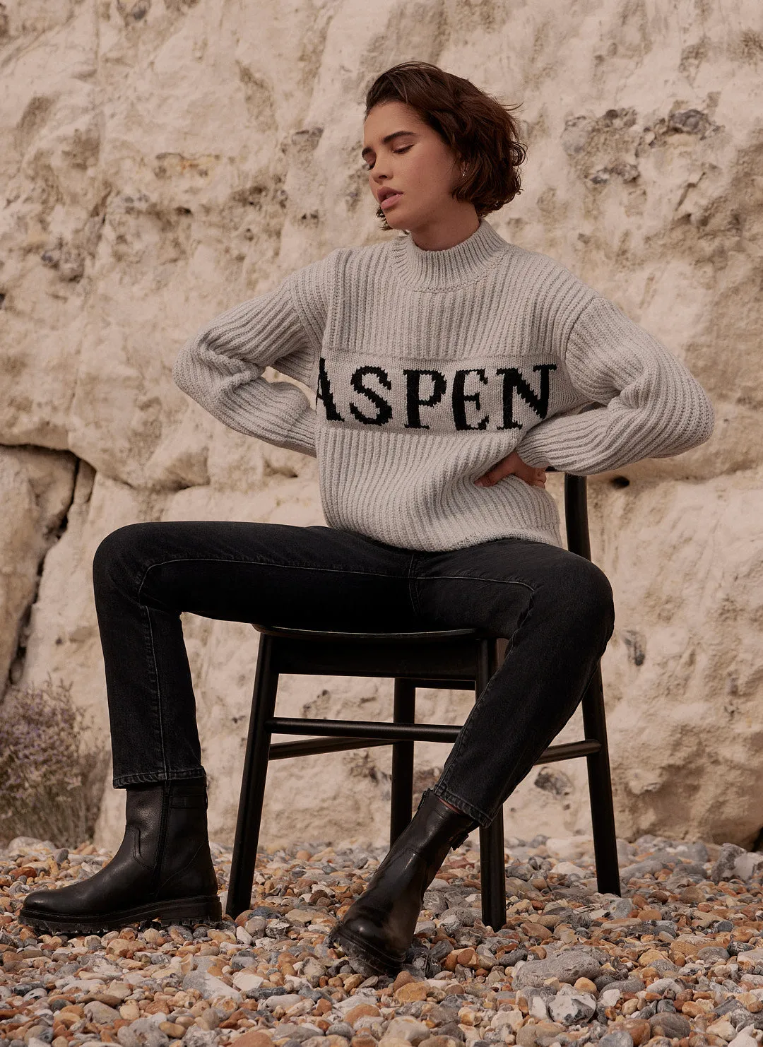 Grey Aspen Knit Jumper sold by Mint Velvet product image thumbnail 4