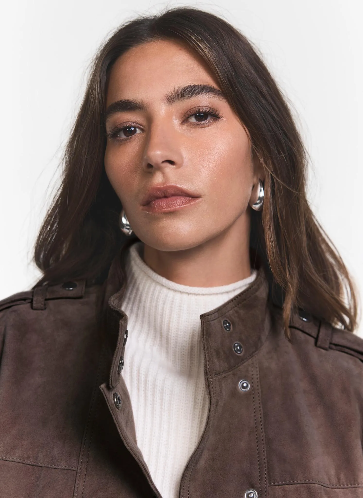 Brown Suede Bomber Jacket sold by Mint Velvet product image thumbnail 5