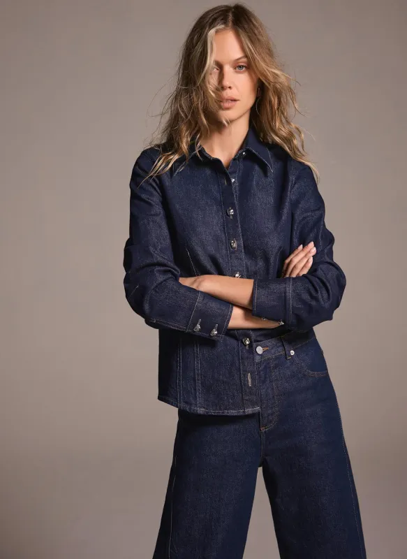 Dark Indigo Denim Shirt sold by Mint Velvet