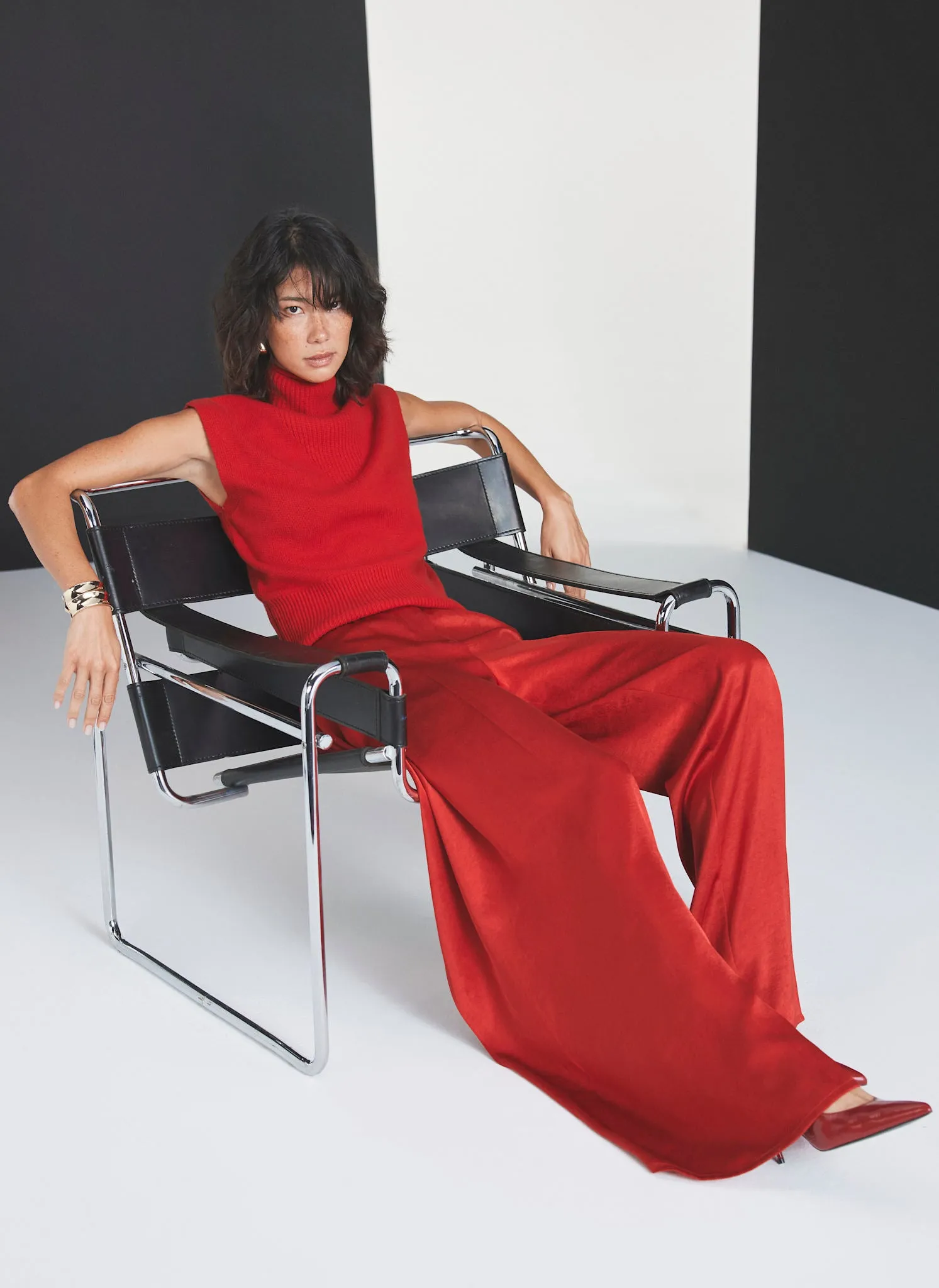 Red Cashmere Blend Sleeveless Top sold by Mint Velvet product image thumbnail 5