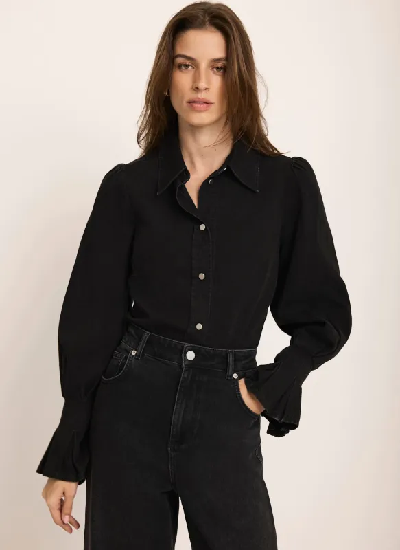 Washed Black Denim Shirt sold by Mint Velvet