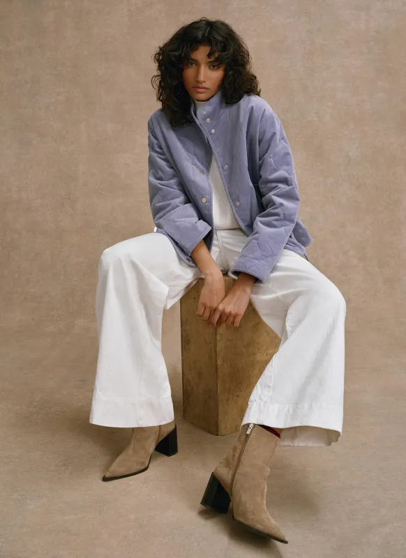 Blue Corduroy Quilted Jacket sold by Mint Velvet