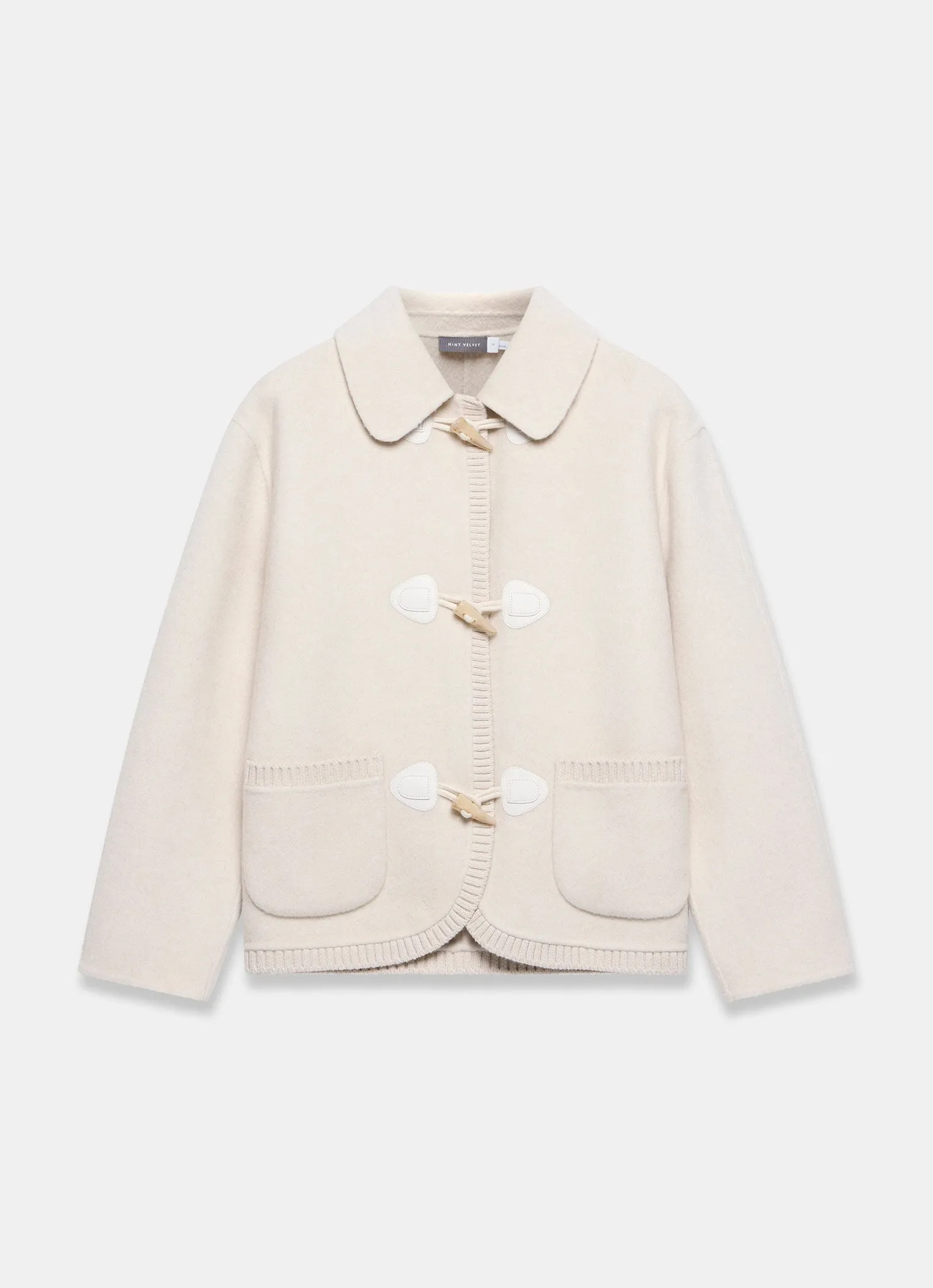 Cream Wool Blend Hand Finished Jacket sold by Mint Velvet product image thumbnail 5