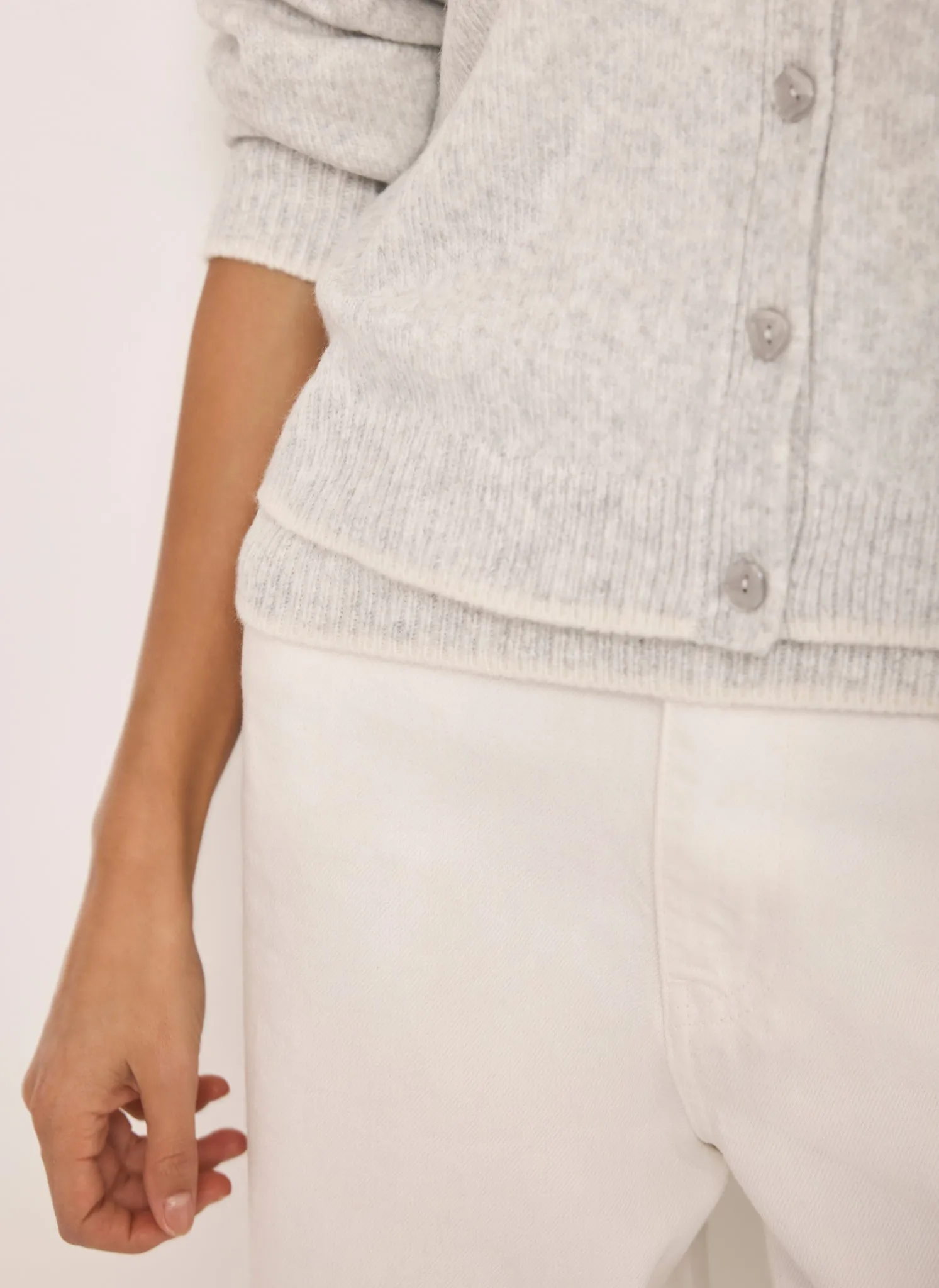 Grey Layered Knit Cardigan sold by Mint Velvet product image thumbnail 5