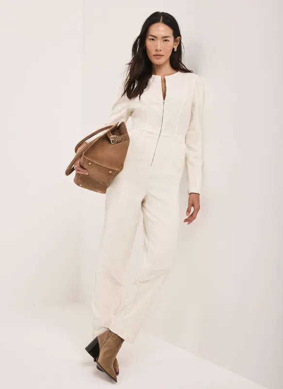 Cream Corduroy Jumpsuit sold by Mint Velvet