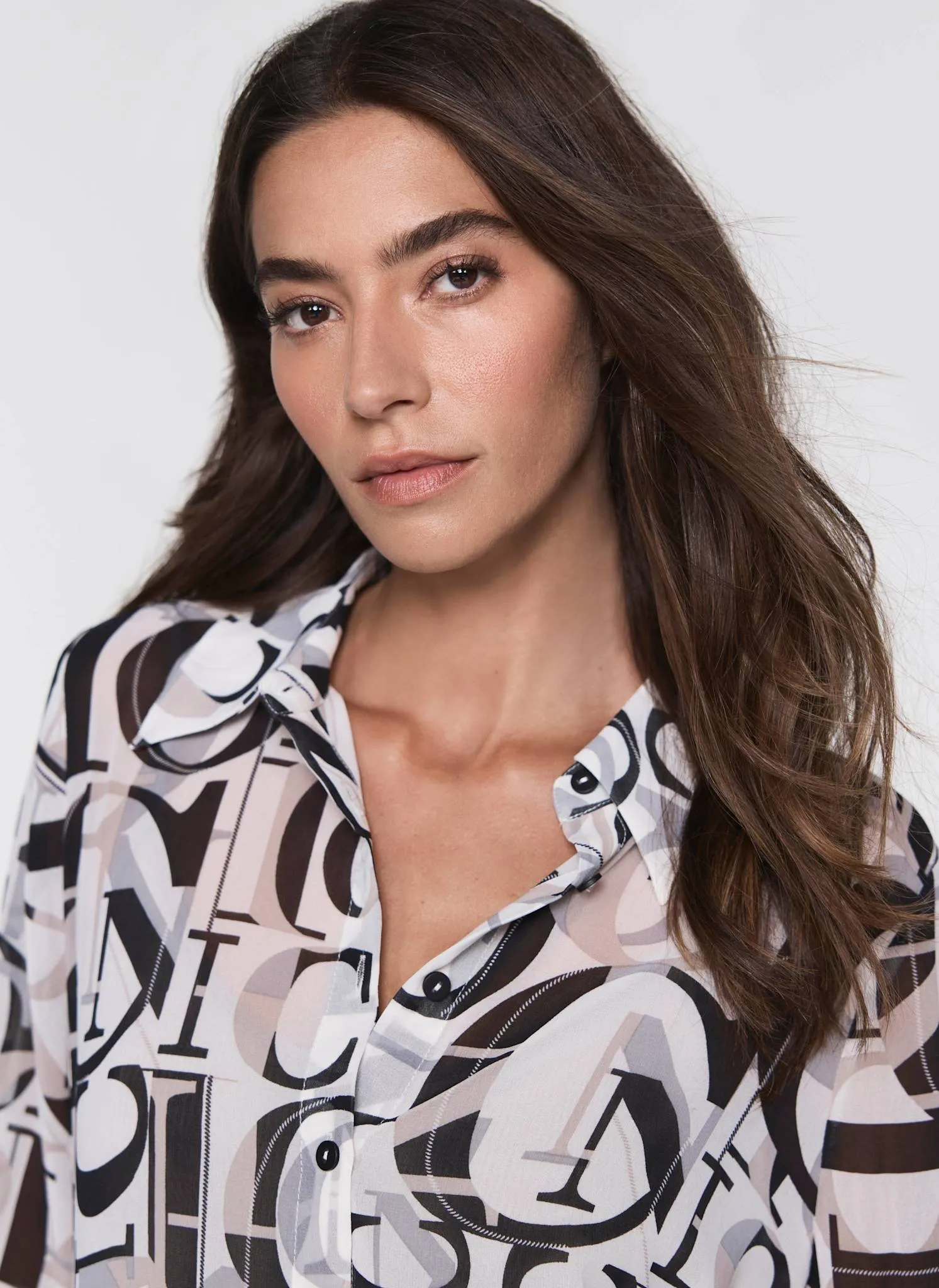 Cream Iconic Print Shirt sold by Mint Velvet product image thumbnail 5