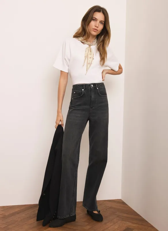 Black Wash Straight Jeans sold by Mint Velvet