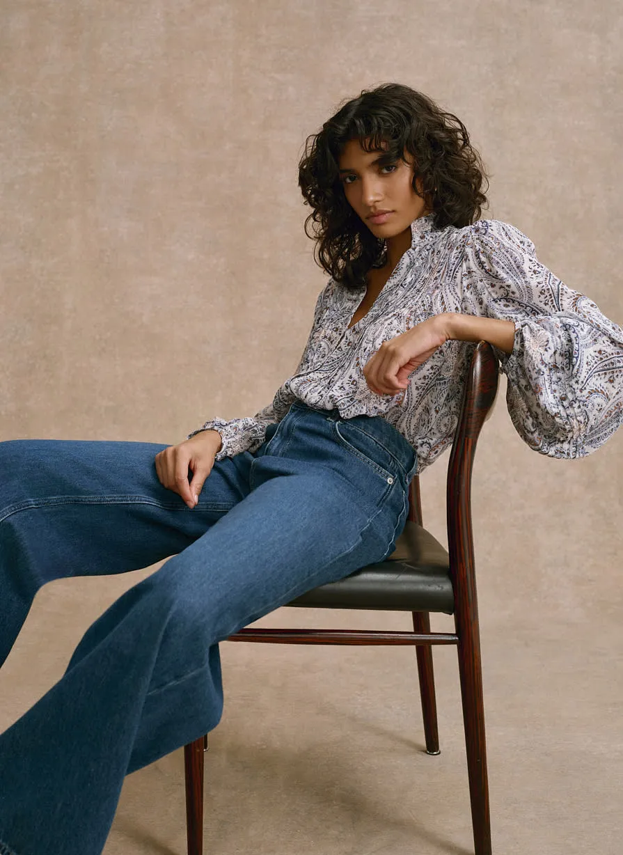 Neutral Paisley Print Blouse sold by Mint Velvet product image thumbnail 2