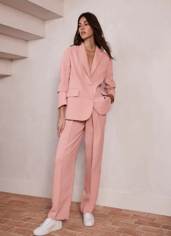 Pink Tailored Wide Trousers sold by Mint Velvet