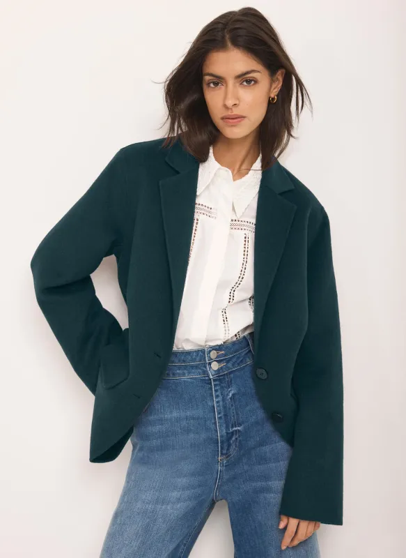 Teal Hand Finished  Blazer sold by Mint Velvet