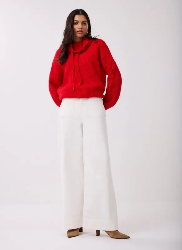 Cream Corduroy Wide Trousers sold by Mint Velvet