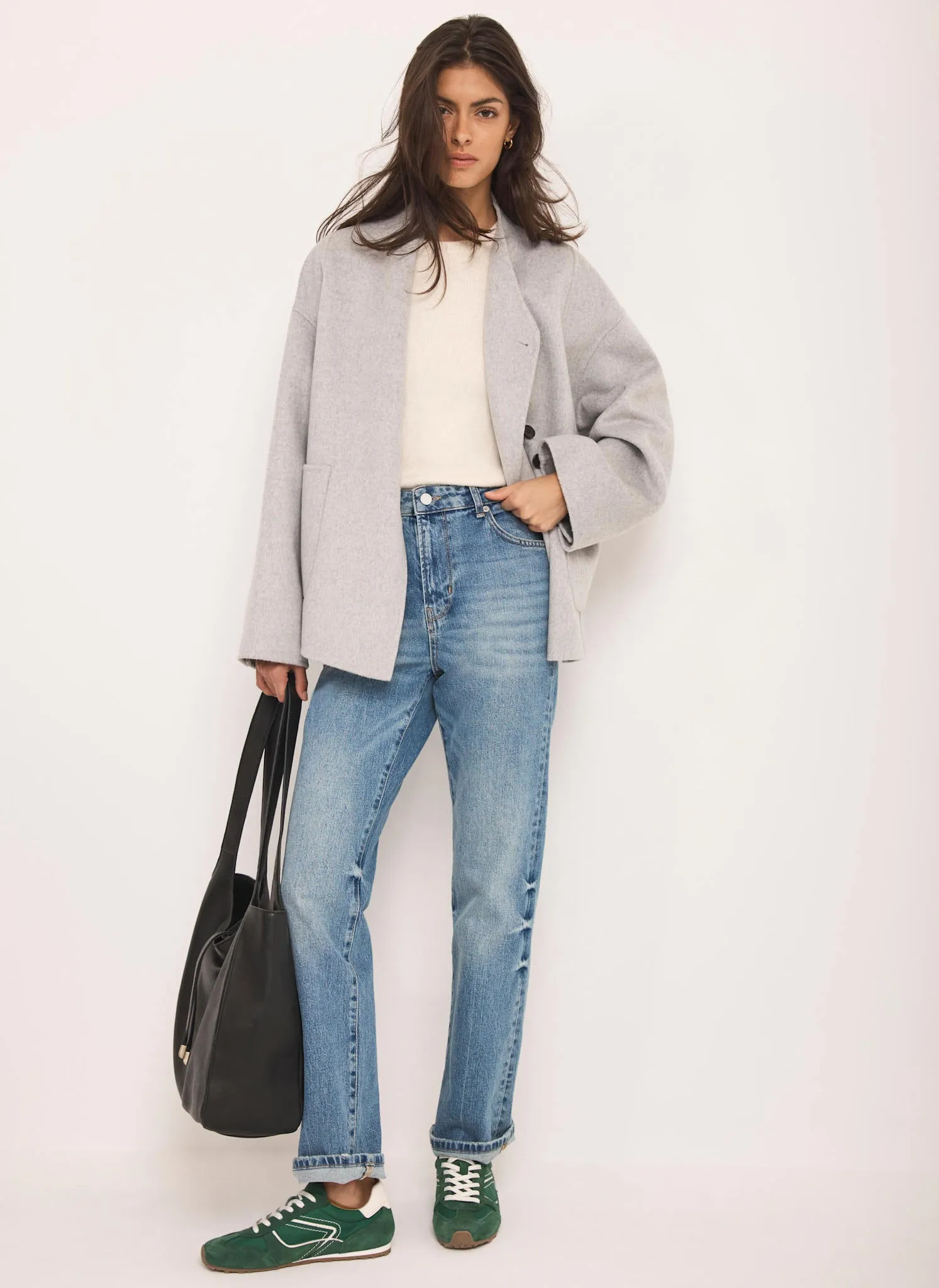 Grey Hand Finished Button Detail Jacket sold by Mint Velvet product image thumbnail 3