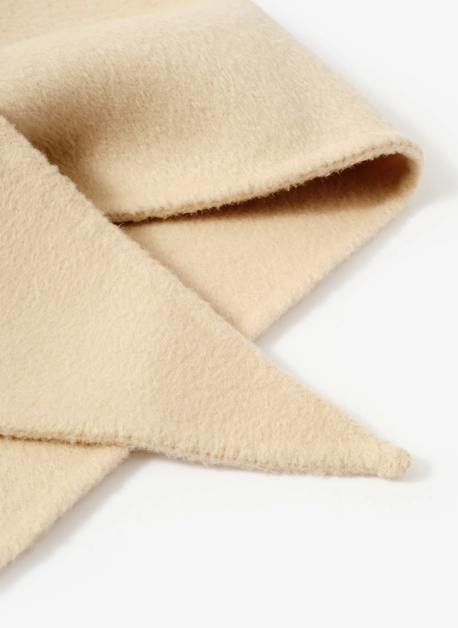 Neutral Triangle Wool Neck Scarf sold by Mint Velvet product image thumbnail 3