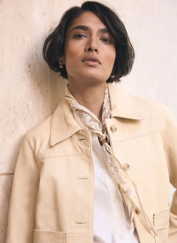 Butter Yellow Paisley Skinny Scarf sold by Mint Velvet