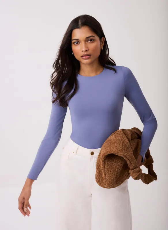 Blue Crew Neck Layering Top sold by Mint Velvet
