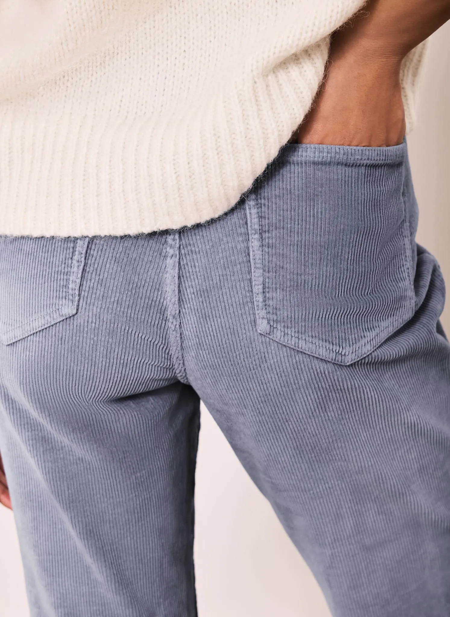Blue Corduroy Flared Trousers sold by Mint Velvet product image thumbnail 4