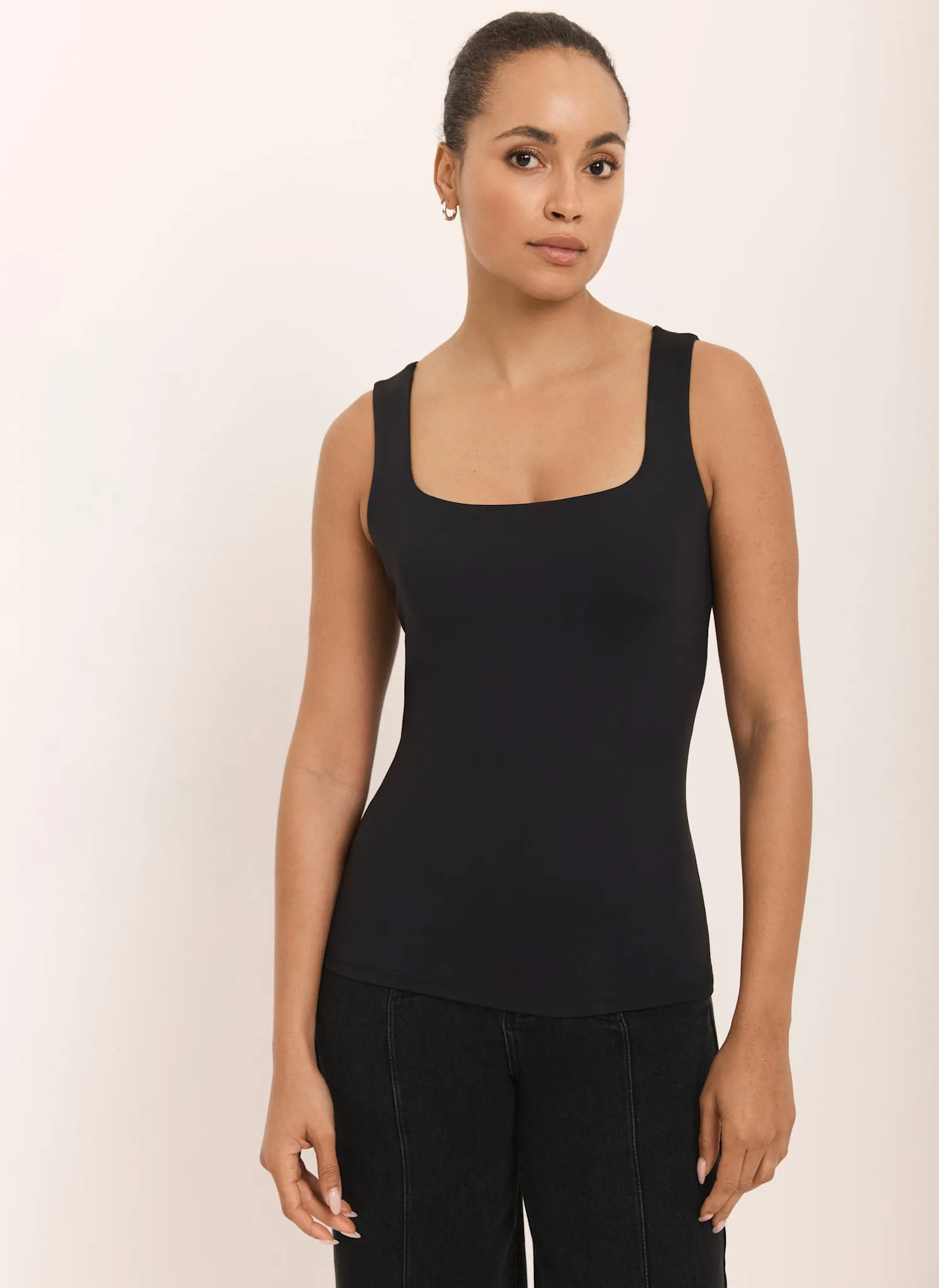 Black Layering Scoop Neck Vest sold by Mint Velvet product image thumbnail 3