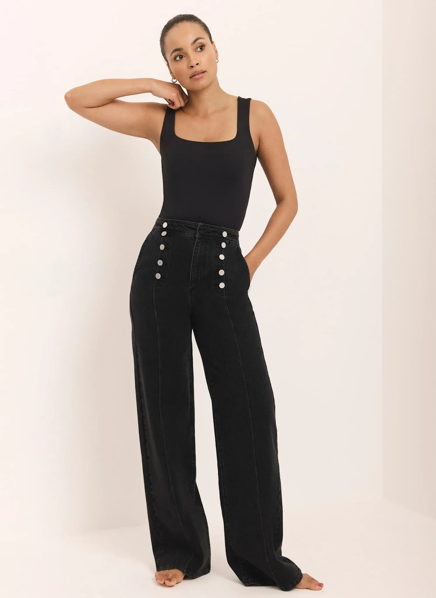 Black Layering Scoop Neck Vest sold by Mint Velvet product image thumbnail 5