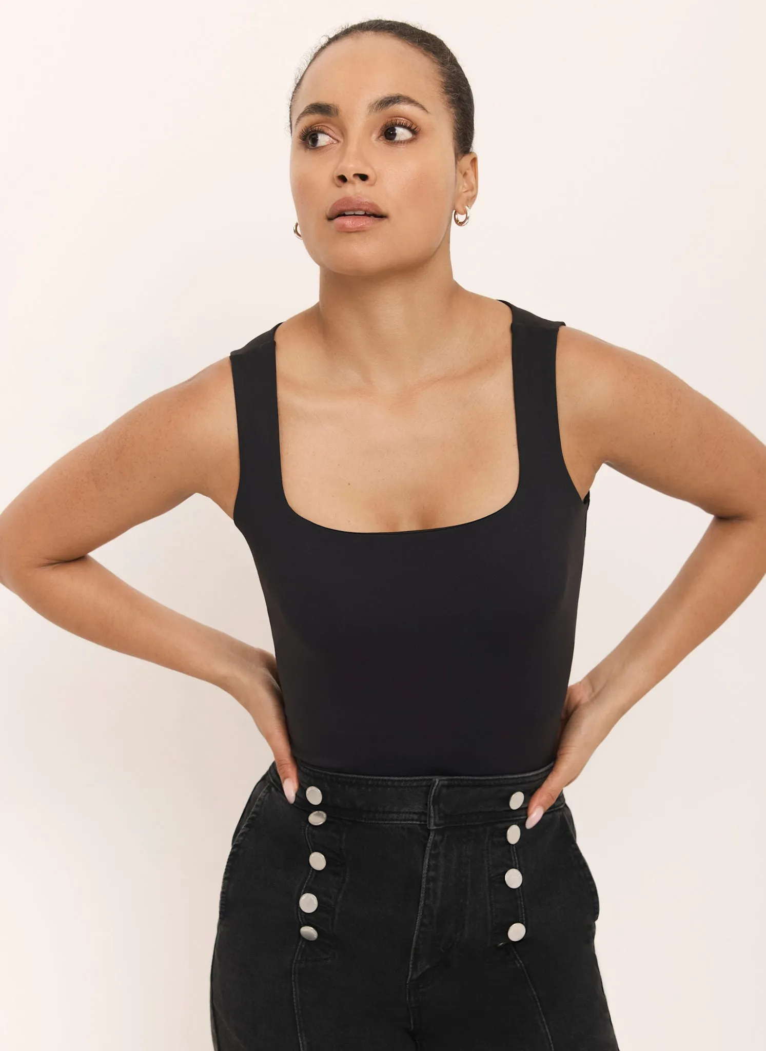 Black Layering Scoop Neck Vest sold by Mint Velvet product image thumbnail 2