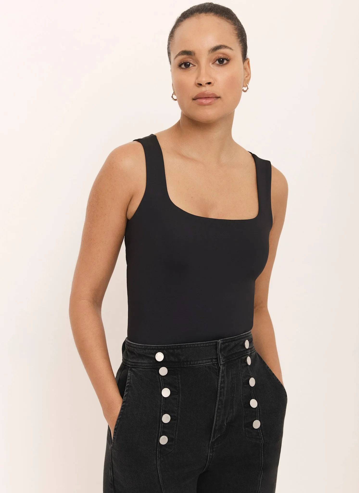 Black Layering Scoop Neck Vest sold by Mint Velvet