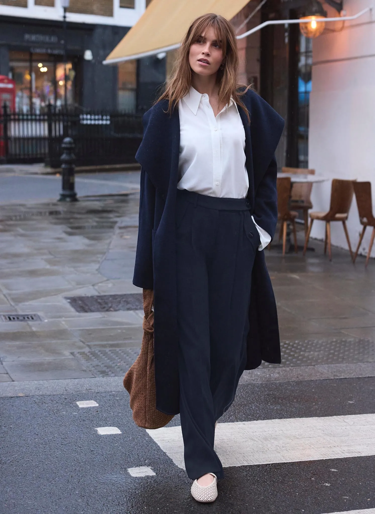 Navy Hand Finished Double Breasted Coat sold by Mint Velvet product image thumbnail 5