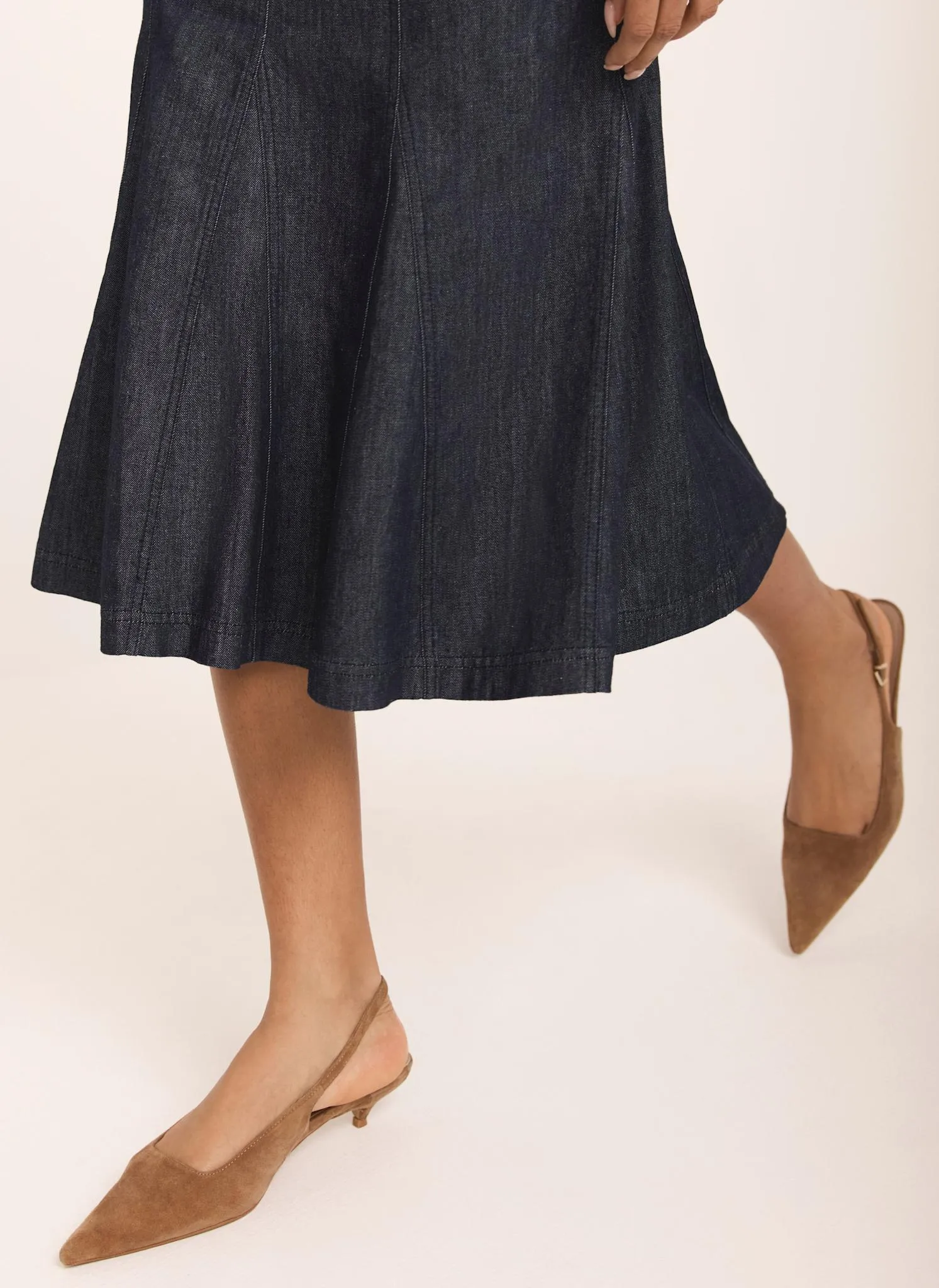 Dark Indigo Denim Midi Dress sold by Mint Velvet product image thumbnail 5