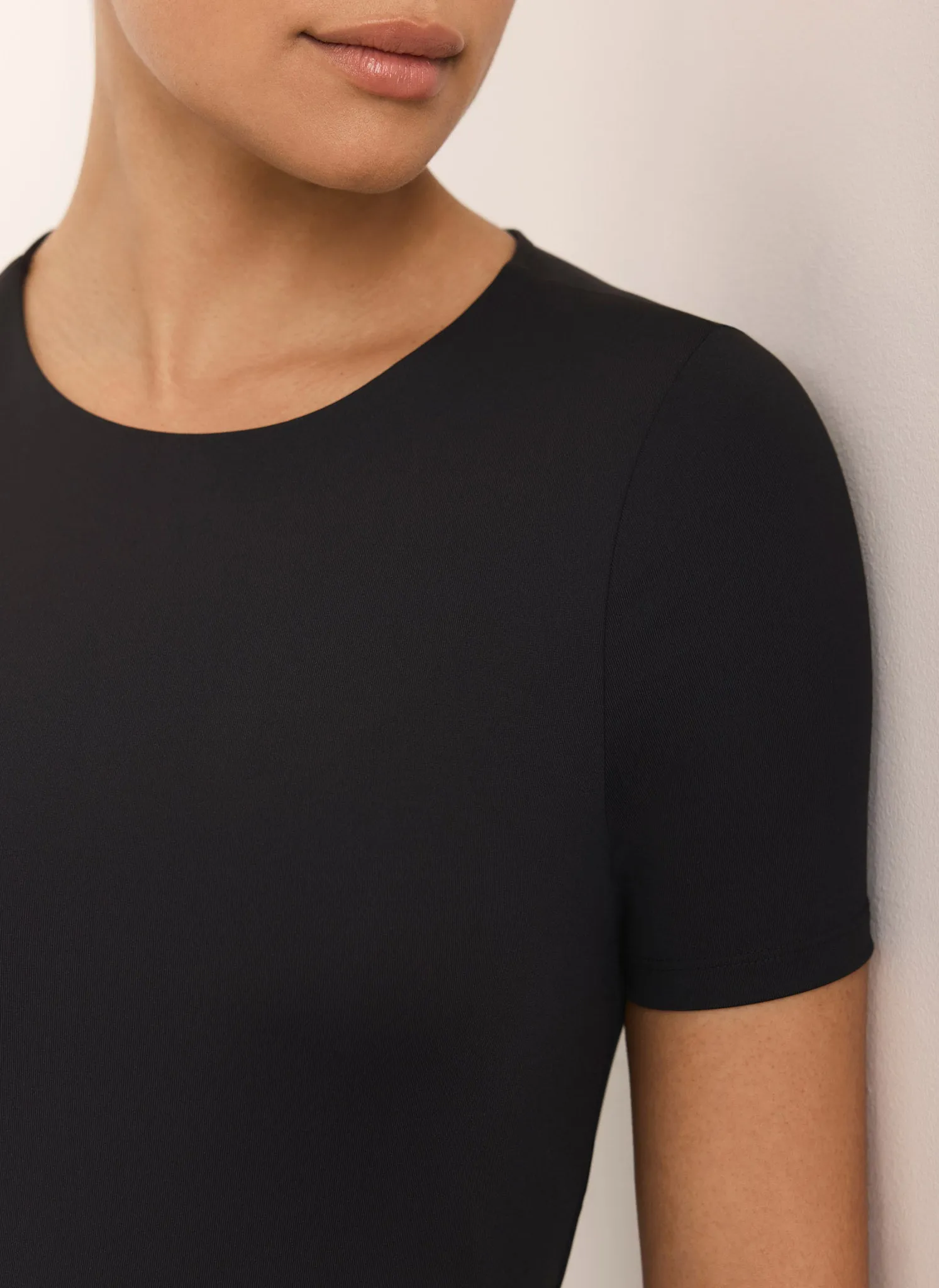 Black Layering Short Sleeve Top sold by Mint Velvet product image thumbnail 4