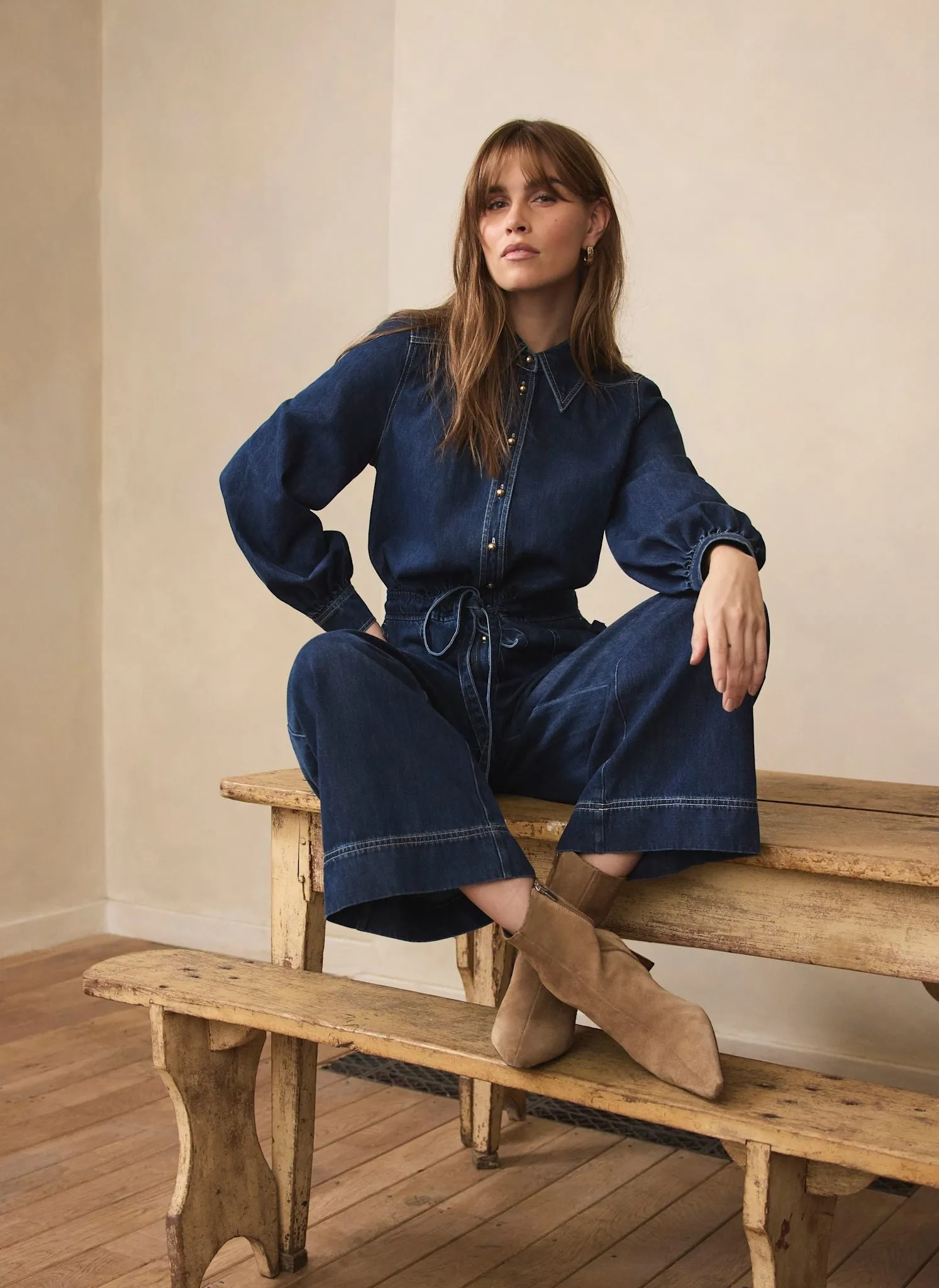 Dark Indigo Denim Jumpsuit sold by Mint Velvet product image thumbnail 5