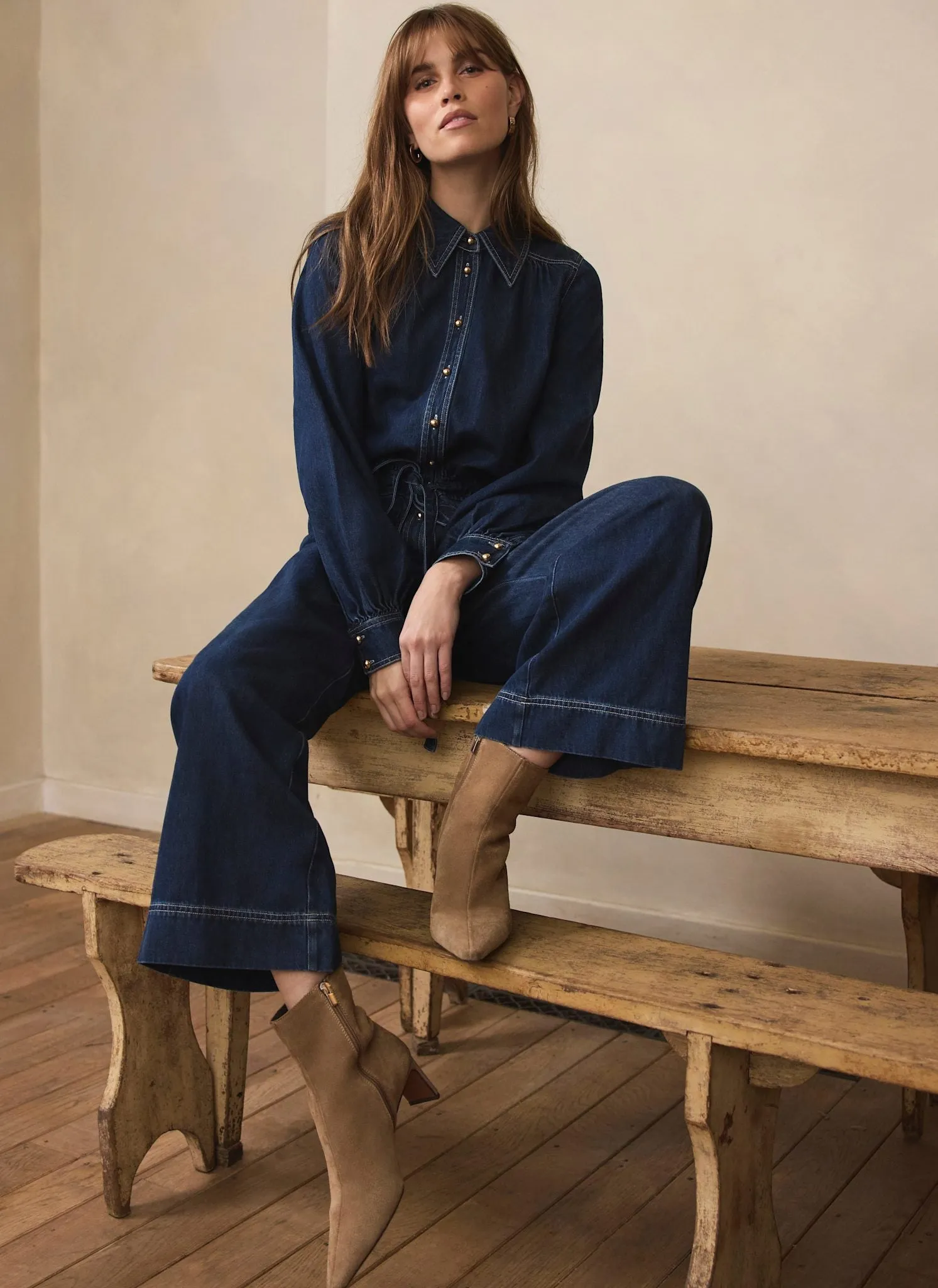 Dark Indigo Denim Jumpsuit sold by Mint Velvet product image thumbnail 2